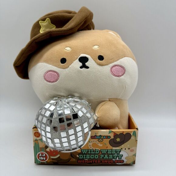 Mimicoco Plush Weighted Snug Bud Wild West Disco Party 2.2 Lbs Kids Anxiety Calm - Picture 1 of 2